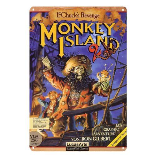 Monkey Island 2 Commodore Amiga Retro Video Game Metal Poster Tin Sign 2030cm aluminum 20x30cm