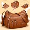 Fashion Large Capacity PU Women Shoulder Handbag, Adjustable Strap Anti-theft Zipper Crossbody Bag With Multi Pockets For Daily Casual Use