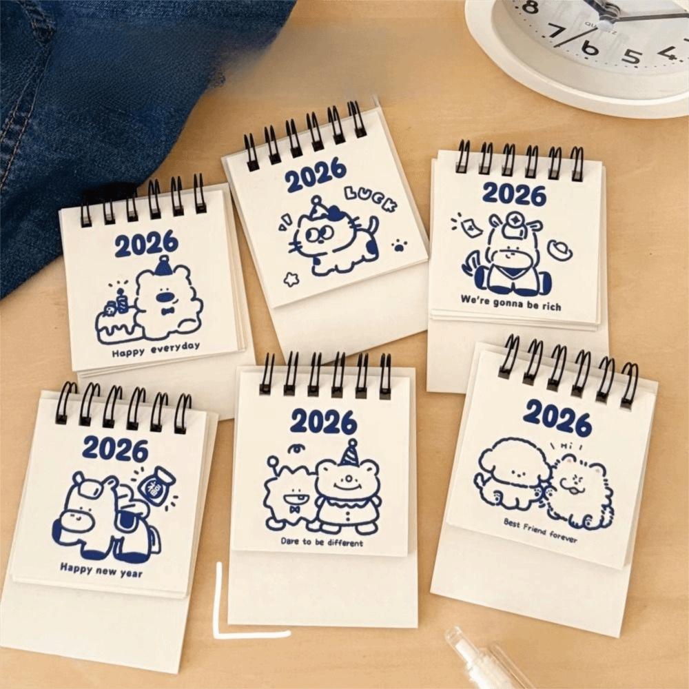 Portable Coil Calendar Cartoon Schedule Planner New Monthly Planner  Office School Supplies
