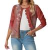 Women's Fashionable, Casual, Comfortable Floral Cardigan Jacket