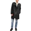 Coach Solid Color Double Breasted Long Sleeve Trench Coat Men Outerwear Black CQ504-BLK