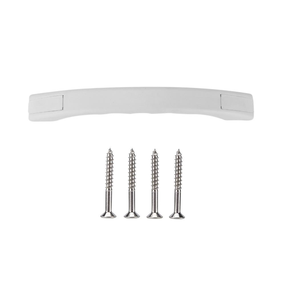 Polypropylene Door Entry Handle White Curved Grab Bar RV Accessory Support Handle Automotive
