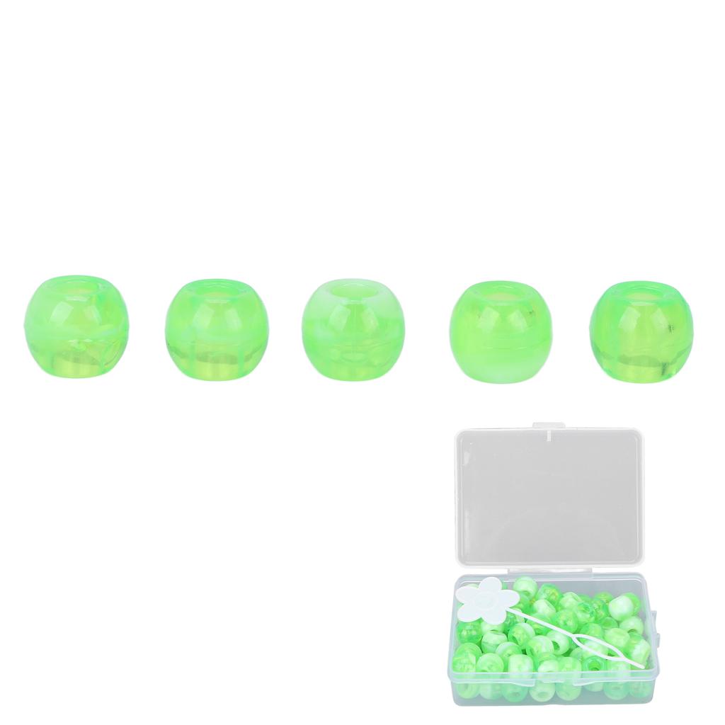 74pcs Hair Braiding Beads Hair Coil Dreadlocks Beads for   Hair Decoration Accessories