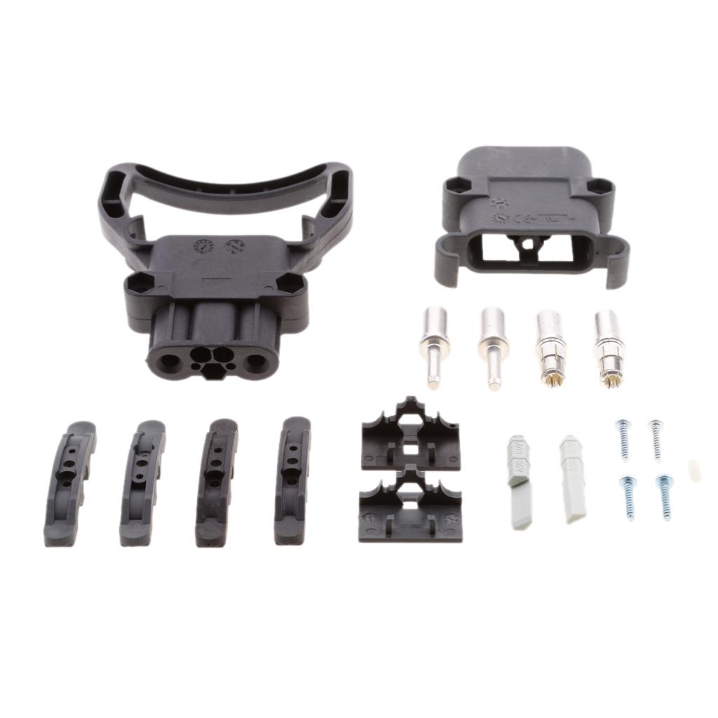 80A Battery Winch Trailer Quick Connector Handle Terminals Kit Durable