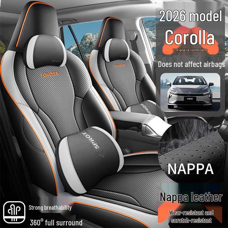 Toyota Corolla All-Season Seat Covers, Compatible with 26 Models, Universal Fit for Car Seats.