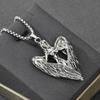 Stunning Titanium Steel Men's Necklace With Unique Geometric Animal Pendant For Stylish Accessories