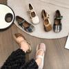 Round Head Cosy Lambswool Ballet Flats Woman Warm Teddy Fur Mary Jane Shoes Ladies Brand Design Elegant Fluffy Plush Loafers