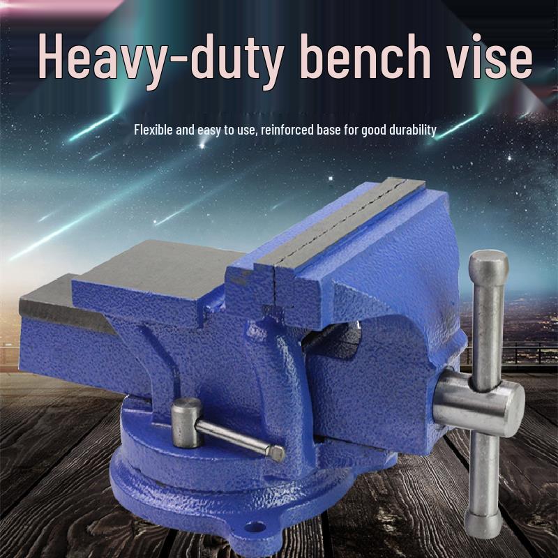 Industrial Heavy-Duty Bench Vise with Anvil - Available In Sizes 4" To 16"