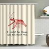 Shrimp Bathroom Decor Ocean Theme Shower Curtain Sea Life Coastal Decor Waterproof Fabric Washable Shower Liner Home Decor