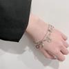 Fashion Hollow Flower Charm Bracelets Multilayer Bangle Jewelry for Women Girls