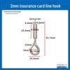Steel Wire Rope Safety Lock Hook - Secure Picture Hanging & Marine Accessories