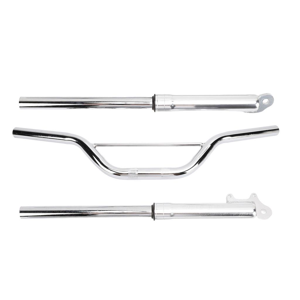 22mm Motorcycle Handlebar with Front Fork Shock Absorber Set Metal Alloy Replacement for Apollo Motocross Mini Dirt Pit