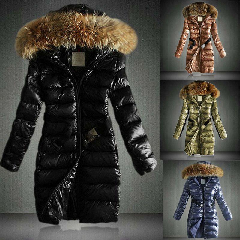 Long Womens Ladies Warm Jacket Hooded Puffer Coat Winter Casual Faux Fur