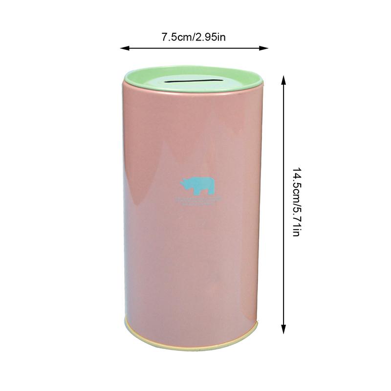 Hucha de Cerdo Color Caramelo Animal Hucha de Cerdo Metálica Latas Lindas para Misceláneas Latas de Almacenamiento Latas de Regalo Decoración para el Hogar Caja de Dinero