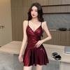 Bar Disco Pleated Backless A-Line Dress - Sexy Niche Design, Hot Girl Style