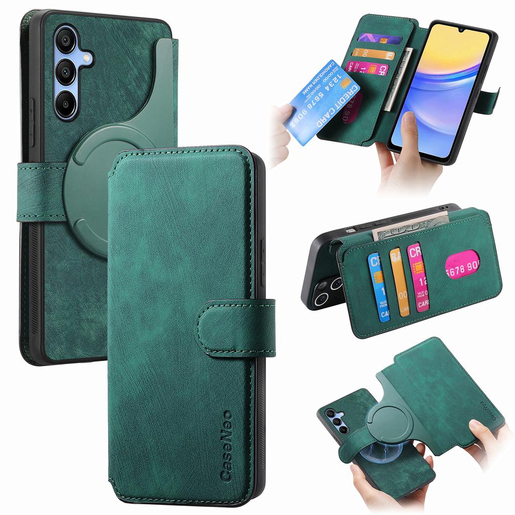 CASENEO MW-03 For Samsung Galaxy A54 5G Case with Detachable Wallet Leather+TPU Phone Cover