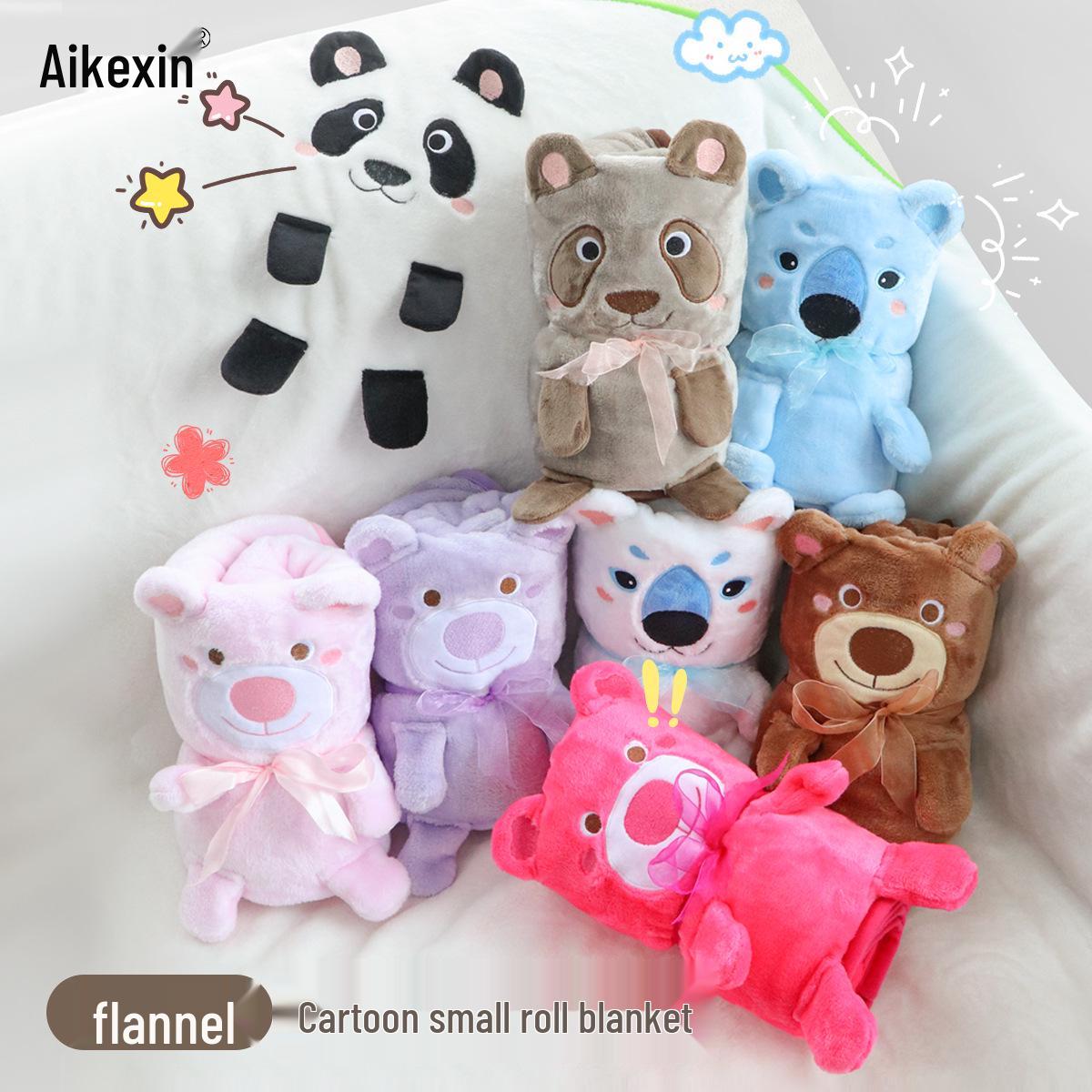 

Student Gift: Storable Flannel Pillow Blanket for Office & Car Naps 75x100cm