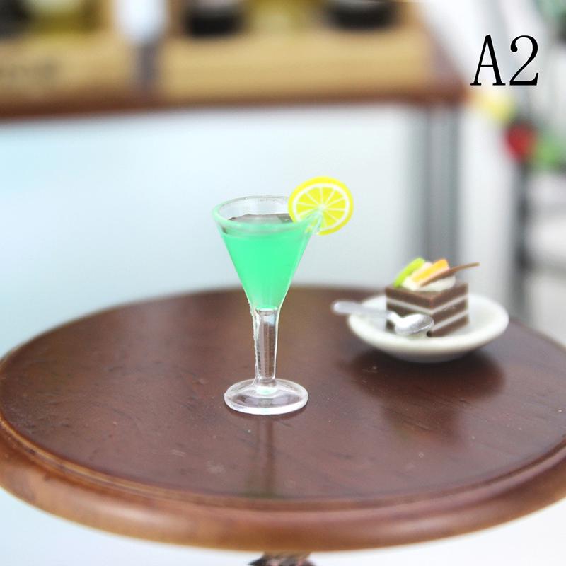 Mini Milkshake Ice Cream Lemon Milk Fruit Tea Water Cup Strawberry Banana Miniatures Dollhouse Accessories Cups Kitchen Toys