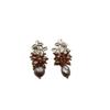 Three-Dimensional Flower Pearl Earrings Earrings Retro Light Luxury Exquisite Niche Design Elegant Light Luxury Art Fresh And Versatile