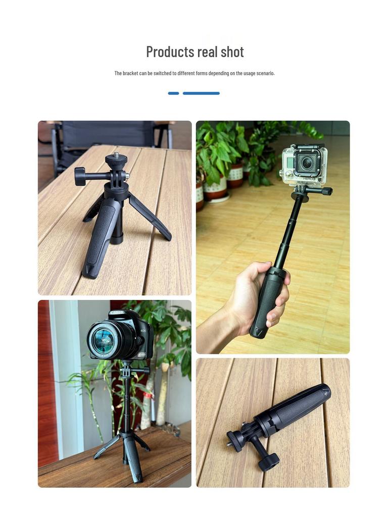 Portable Retractable Mini Tripod for Phones and Cameras - Ideal for Live Streaming, Photography, and Vlogging