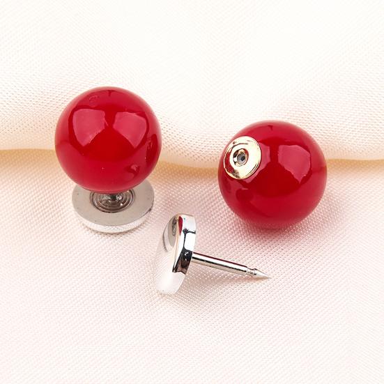 Fashion Scarf Buckles 5Pcs Fake Pearl Buttons for Clothing, Removable Decorative Brooch Pins, No Waist Tightening Pins Dresses Sew Safety Shirt