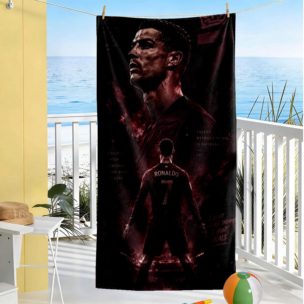 Ronaldo's Legacy Football Beach Towel Super Soft & Absorbent Comfortable Lightweight