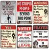 Warning No Farting Slogan Vintage Metal Tin Signs Home Bar Pub Decorative Plates Danger Retro Sign Wall Stickers Art Poster