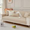 Solid Color Cotton Sofa Cushion, Universal Cover Cloth Towel For All Seasons, Simple Modern Sofa Cover  New Non-Slip Seat Cushion