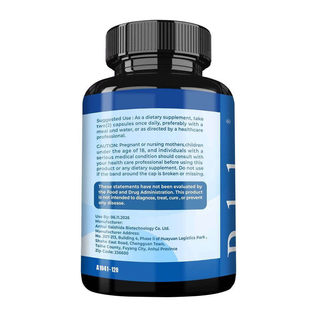 Pslalae Vitamin B6 Capsules, 100mg Vitamin B6 Extract, helps prevent skin inflammation, suitable for adults.