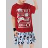 Boys Fashion 3D Printed Casual Pullover Short Sleeve Shorts Sweatshirt, BoysOutdoor T-Shirt Shorts Set