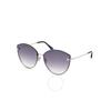 Evangeline Smoke Mirror Cat Eye Ladies Sunglasses Ft1106 16c 63