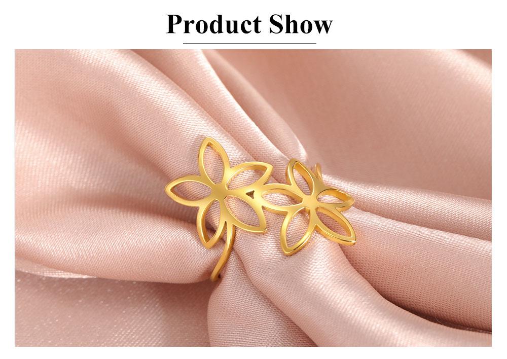 Cazador Flowers Rings for Women Gold Color Finger Rings Stainless Steel Jewelry 2026 Trend Party Birthday Gift Wholesale