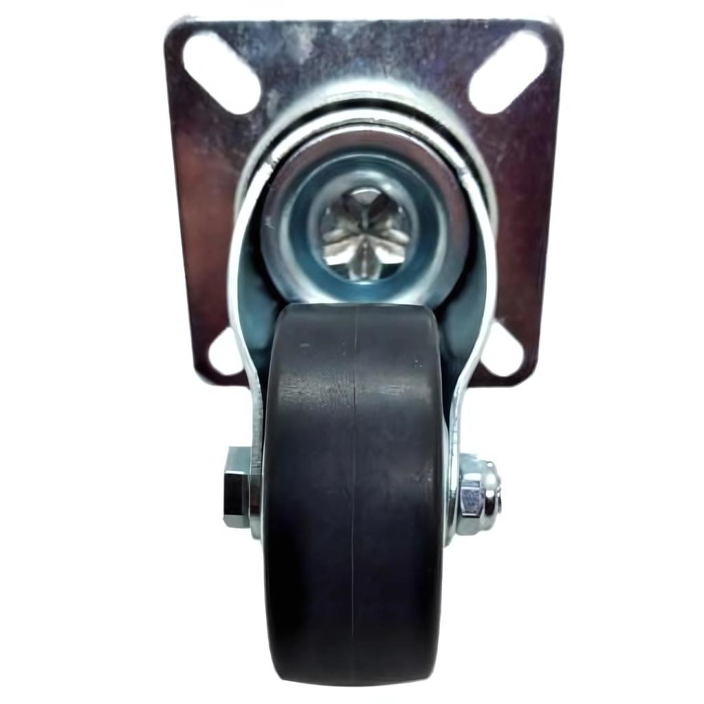 Swivel Wheel, Trolley Set, 125mm, 120kg, JDPE 1251, Thermoplastic Rubber