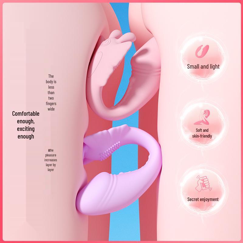Huanai Wearable Butterfly Vibrator for Couples - Clitoral Massager for Women