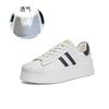 The first layer of cowhide white shoes for women's 2025 spring new shell head versatile board shoes casual height-increasing shoes versatile women's s