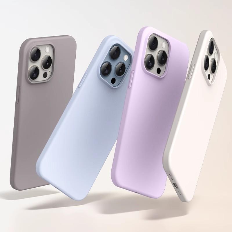 Applicable to iPhone17 mobile phone case ultra-thin cloud-sensitive liquid silicone magnetic suction Apple 16PROMAX anti-drop protective case