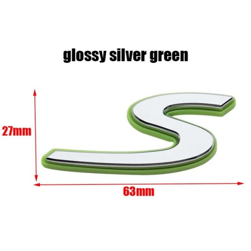 1pcs 3D S Car Emblem Badge Sticker Styling Accessories