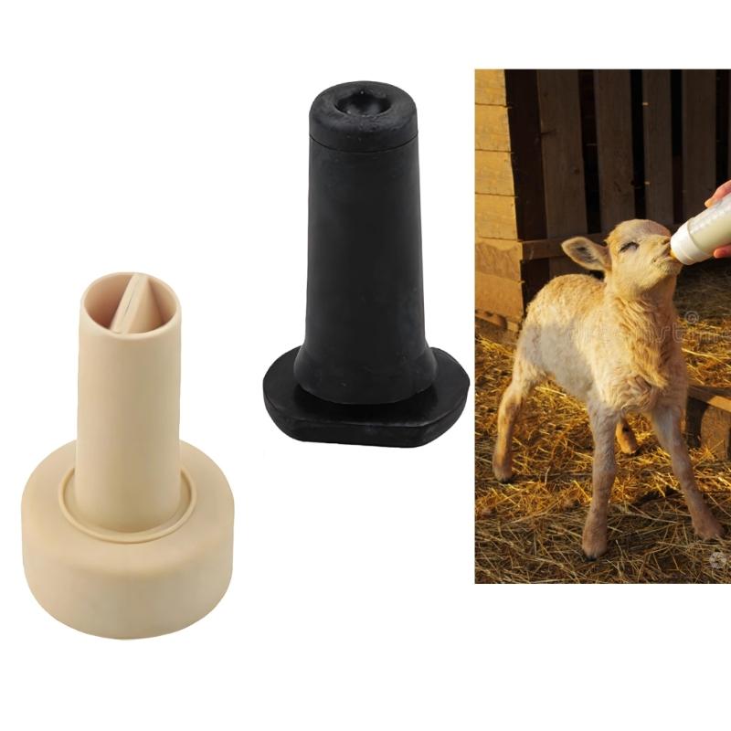 Calf Feeder Pacifiers Set Milk Bucket Nipple Nursing Tool Soft Rubber Nipple for Farm Animal