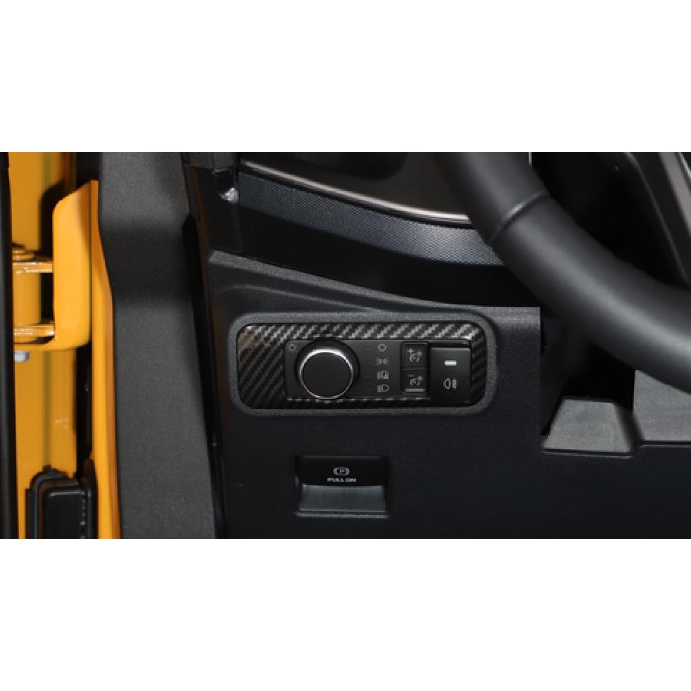 Head Light Switch Cover Trim for Ford Bronco -2025 Carbon Fiber Accessories