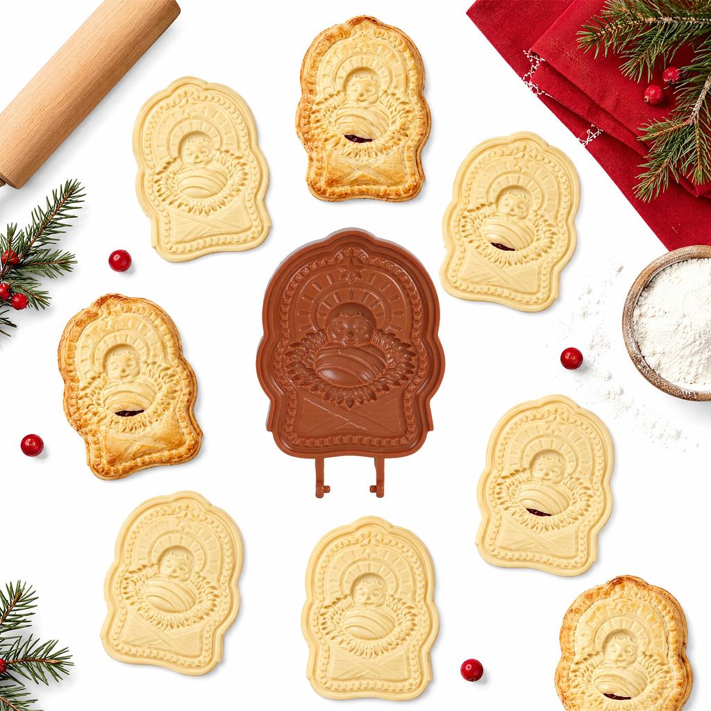 3D Faith Christmas Mini Pie Set Religious Hand Pie Pastry Pocket Cutter Tool