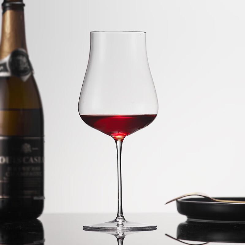 Handmade Artificial Crystal Burgundy Wine Glass and Decanter Set