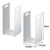 Yamazaki Tower a set of two interlocking towel storage approximately W x D x 30cm 4316, racks, white, 14.5cm 14.5cm H.