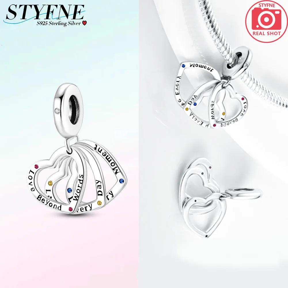 Charms Copperpink Infinite Love, Beautiful Life Heart Beads Fit Charms Plataoriginal Bracelet Women Jewellery Making Gifts