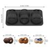 Molde de Silicona para Chocolate Diseño Cacahuete 3 Cavidades Grado Alimenticio Utensilios de Cocina Postre Repostería Molde para Pastel Mousse Francés Herramientas de Pastelería
