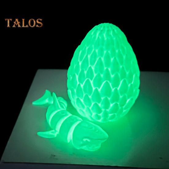 1 Zestaw Figurka Rekina Drukowana 3D Ruchome Stawy Rekin Zabawka Fidget Jajo Rekina z Artykułowanym Rekinem w Środku Dekoracja na Biurko Ornament