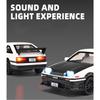 1/32 Toyota Initial D AE86 Drift Function Alloy Car Diecasts & Toy Vehicles Metal Toy Car Model Sound and Light Collection Kids Toy