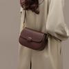 Bag Women's New Women's Bag Autumn and Winter Leather One Shoulder Crossbody Bag Premium Retro Saddle Bag