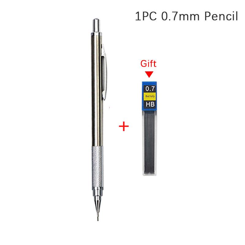 03 05 07 09 13 20 30mm Mechanical Pencil Full Metal Art Drawing Painting Automatic Pencil with Leads Office School Supply