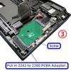 Xiwai NGFF NVMe 22x42mm To 22x80mm Male To Female Expansion SSD Legion Compatible with Game Boy PCI-E 4.0 M-Key Adapter, Go,