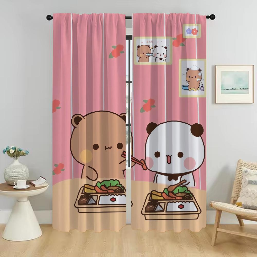 Bubu Dudu Curtains Bedroom Child Room Halloween Decoration Living Curtain Partition Shades Kitchen Elegant Made Of Polyester Area Window Treatment